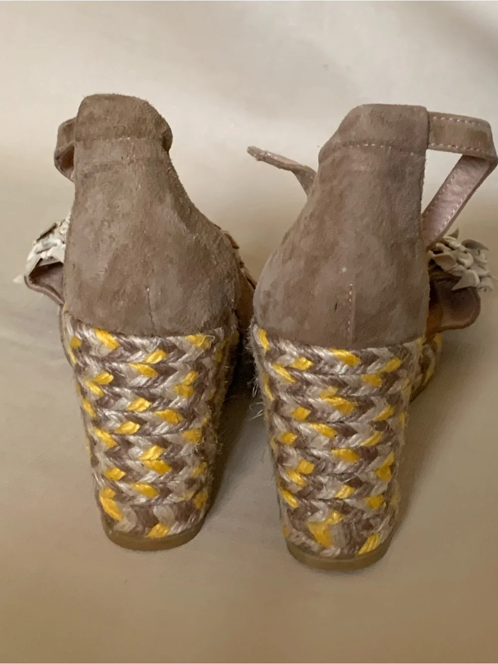Gaimo Cessy Floral Wedge Espadrille Sandals EU 36/US 5 Preowned